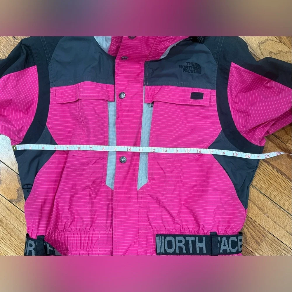 RARE The North Face Steep Tech Pink Colorblock Parka Ski Jacket Women’s large - Picture 16 of 16
